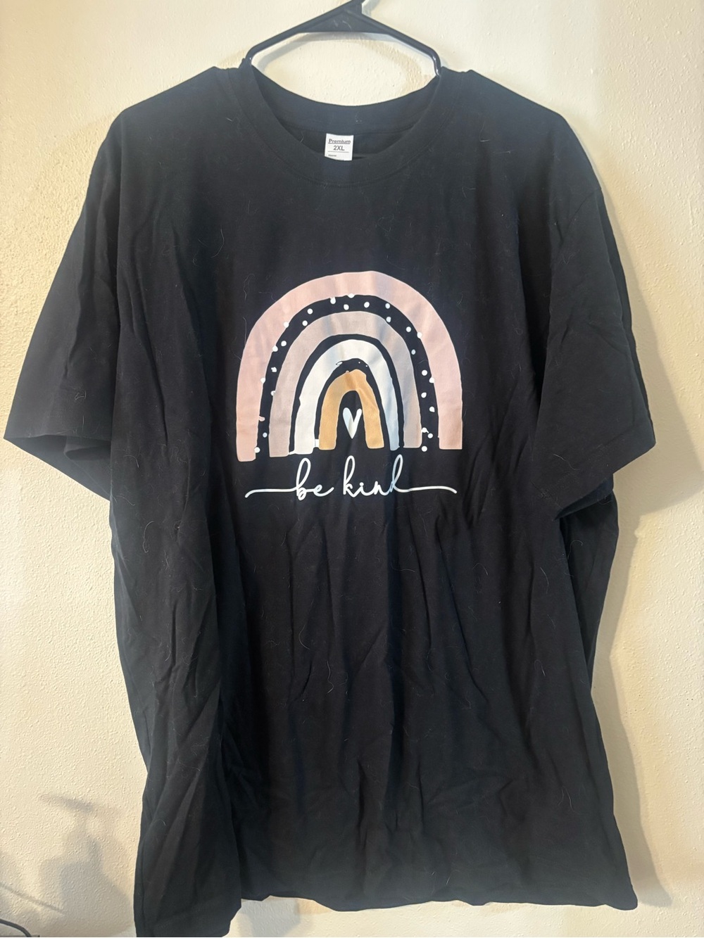 Be Kind Rainbow Short Sleeve Tee - Black